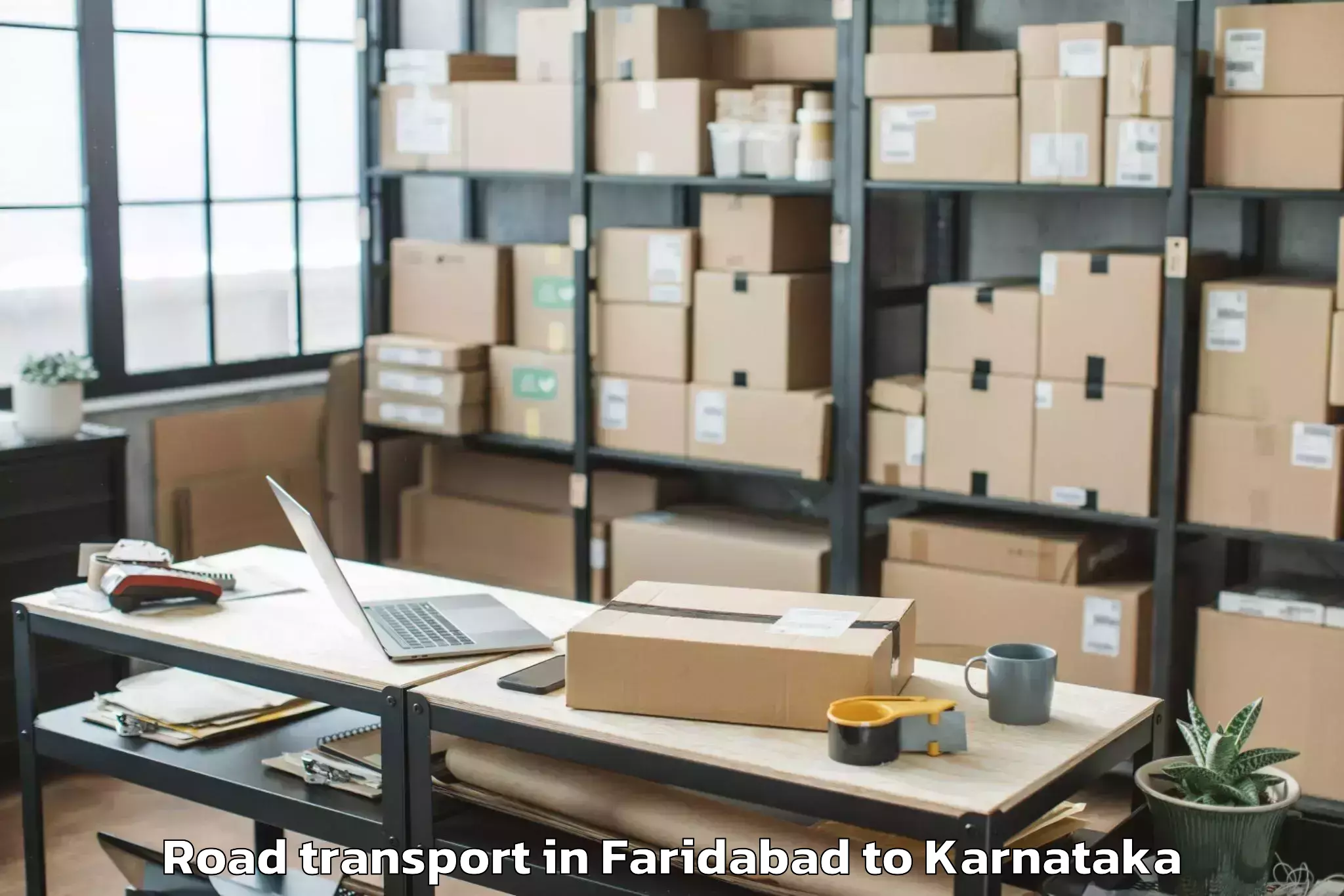 Book Faridabad to Holalkere Rural Road Transport